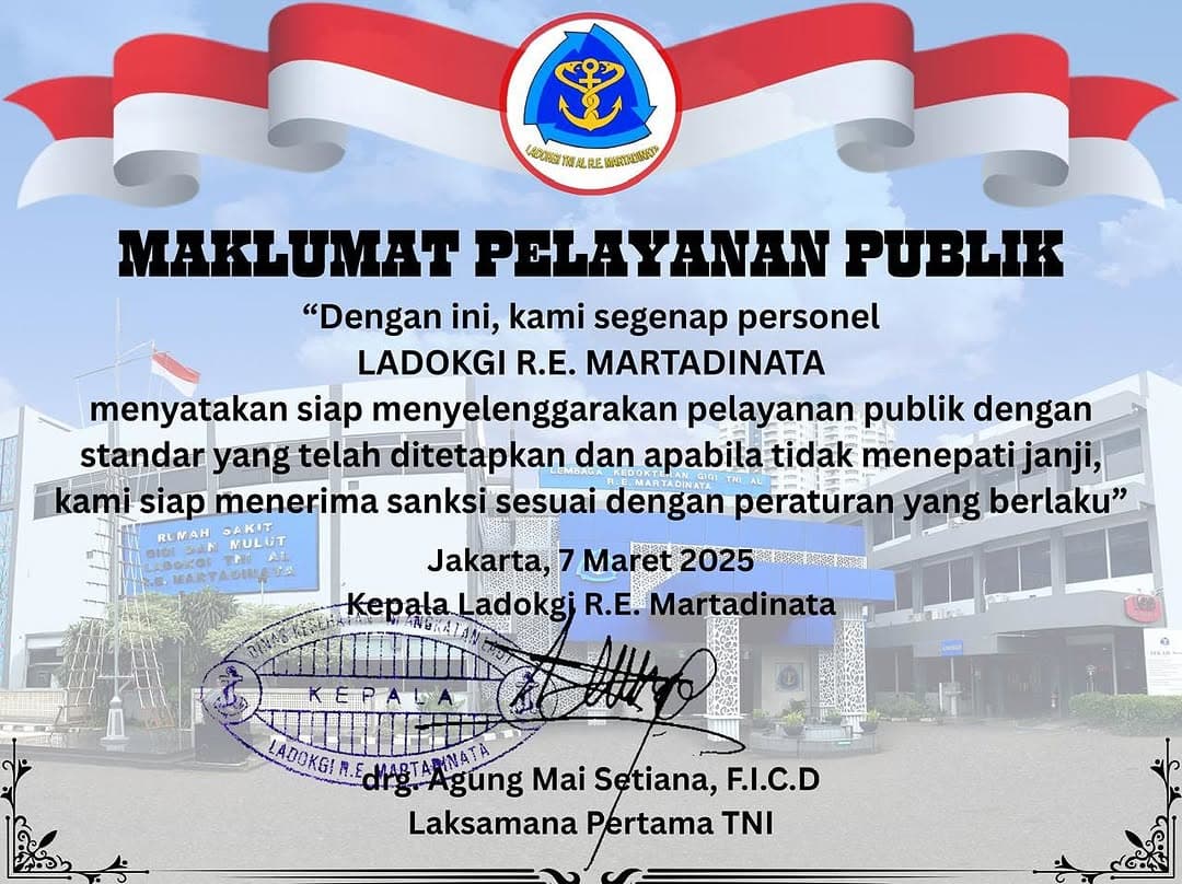 Maklumat Pelayanan Publik LADOKGI R.E. Martadinata